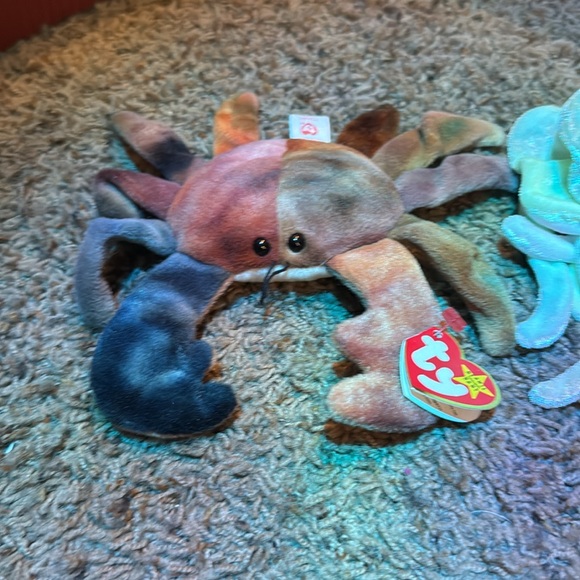 Ty Beanie Babies Crab and Jellyfish Plush Toys - Multicolor - Picture 2 of 3